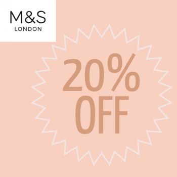 Marks & Spencer -Flat 20% OFF on selected items