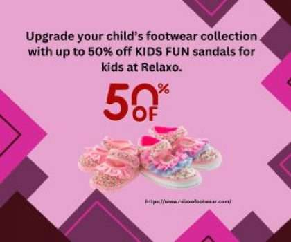 Kids Sale: Get Up to 50% Off Kids Fun Sandals for Kids at Relaxo!