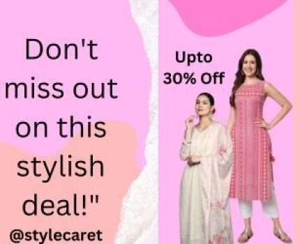 "Exclusive Offer: Get 30% off on Designer Salwar Suits!"