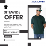 Jack & Jones: Up to 70% Off + Extra 10% Off with HDFC Cards