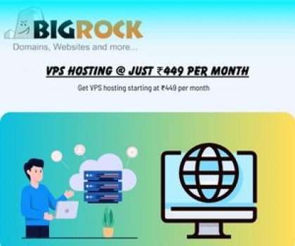 Bigrock VPS hosting @ Just ₹449 per month