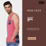 Fresh Deal: 55% Off Pink Vest at Jack and Jones