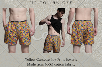 Cool Deal: 45% Off Yellow Cassette Print Boxers at Jack and Jones