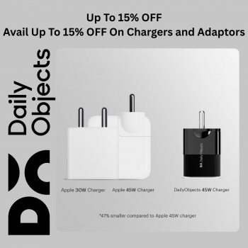 Up To 15% OFF  Avail Up To 15% OFF On Chargers and Adaptors