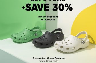 Crocs – Buy 3 Crocs & Save 30% Instantly on Your Order