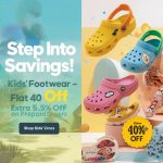 Crocs – Kids’ Crocs Sale: 40% OFF + Extra 5% on Prepaid Orders