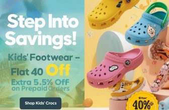 Kids’ Crocs Sale: 40% OFF + Extra 5% on Prepaid Orders