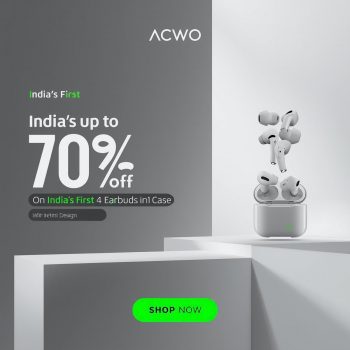 AcWO – India’s First 4-in-1 Earbuds Case | Get Up to 70% OFF