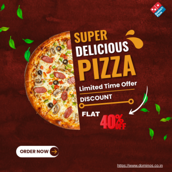Domino’s- FLAT 40% OFF Today🍕