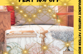 Mytrident😁Flat 10% OFF on Painterly Pattern Bedding