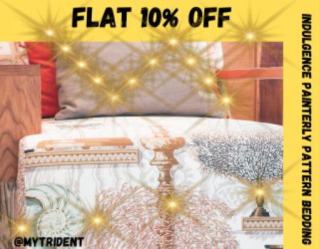 Mytrident😁Flat 10% OFF on Painterly Pattern Bedding