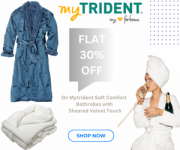 Mytrident Flat 30% OFF on Soft Comfort Bathrobe
