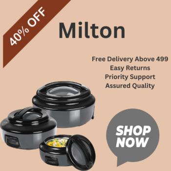 Milton ! Deal Flat 67 % OFF Casserole Dual functionality of Tiffin