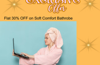 Mytrident Flat 30% OFF on Soft Comfort Bathrobe