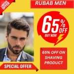 RUBAB MEN COUPON CODE GET 65% OFF ON SHAVING PRODUCTS