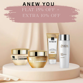 AVON ANEW YOU FLAT 15% OFF+EXTRA 10% OFF