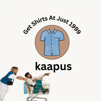 Kaapus Promo Code On Men's shirts From1999