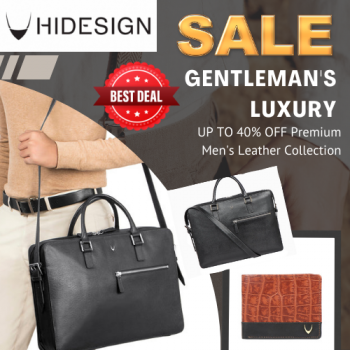 Men’s Leather Bags & Wallets – Up to 40% Off