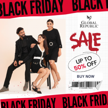 Global Republic Black Friday Sale: Up to 50% Off + Extra 10% Off with Coupon Code