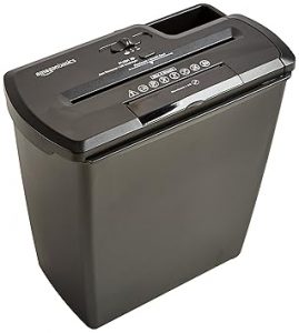 AmazonBasics 8-Sheet Strip Cut Paper With CD and Credit Card Shredder