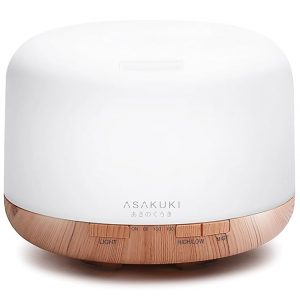 ASAKUKI 500ml Premium, Essential Oil Diffuser, 5 in 1 Ultrasonic