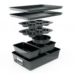 NutriChef 8-Piece Nonstick Stackable Bakeware Set