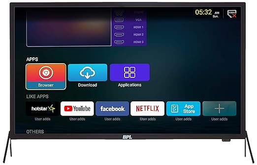 BPL 81.3 cm (32 inches) Stellar HD Ready LED Smart TV T32SH30A (Black)