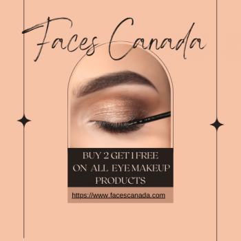 Faces Canada: Buy 1 Get 1 Free on All Eye Makeup!