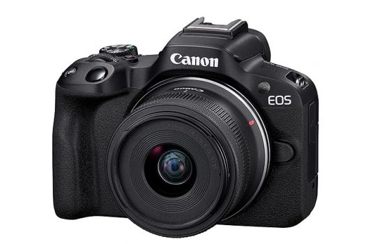 Canon EOS R50 RF-S18-45mm f/4.5-6.3 is STM Mirrorless Camera (Black)- 4K Video Vlogging with 24.2 MP