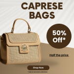 Half the price | Flat 50% Off on all Caprese Bags ! Caprese Coupon code