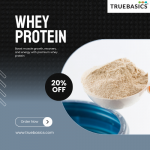 Clean whey concentrate vanilla flavour protein powder for muscle growth, recovery, and daily protein intake