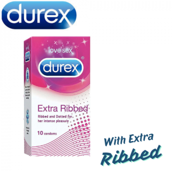 Durex - Extract Extra Ribbed - 10 Condoms With Special Offer