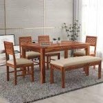 1. Ramdoot Furniture Solid Sheesham Wood Dining Table 6 Seater