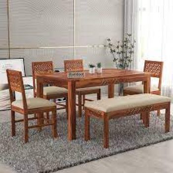 1. Ramdoot Furniture Solid Sheesham Wood Dining Table 6 Seater