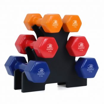 KAKSS Supreme Quality Vinyl Dumbbell With Stand Upto 15% OFF Coupon Code & Updated Discount List On Amazon