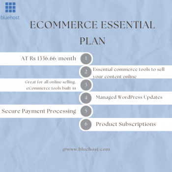 Bluehost-Save33% on ecommerce essentials at ₹1336.66/month