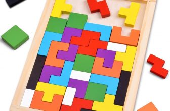 Eunera Wooden Russian Blocks Puzzles for Kids Adults, Wood Intelligence Puzzle Ages 3-8, Puzzles Toy Educational Gift for 7-10 Years Game for Kids Baby, 1 2 3+ Year Activity Toys