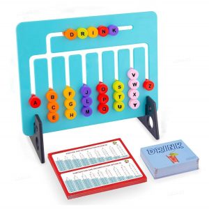 TEC TAVAKKAL Kids Montessori Slide Puzzle Game I Alphabet and Number Matching Learning Toys for Kids 4-8 Years I Birthday Gift for Unisex I Preschool Educational Activity Toys