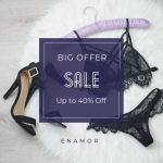 enamor 40% off