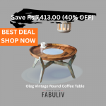 Fabuliv - Best Deal On Vintage Round Coffee Table 40% Off
