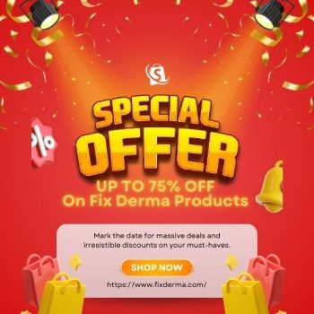 Avaliable Up To 75% OFF On Fix Derma Products