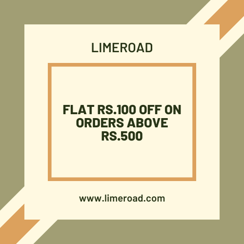 Limeroad - Flat Rs.100 off on orders above Rs.500