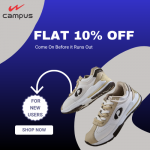 Campus – Flat 10% OFF for new users