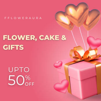floweraura Upto 50% off flower cake & gifts