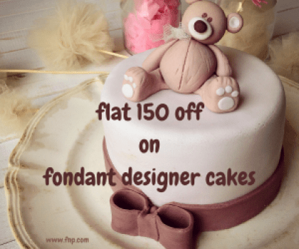 FNP Flat 150 off on fondant designer ckaes