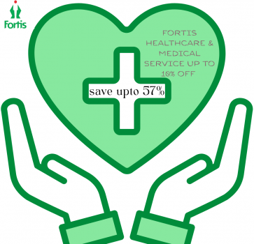 flat 57% off on fortis body checkup