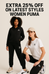 Puma-Enjoy an extra 25% off on the newest women’s Puma styles