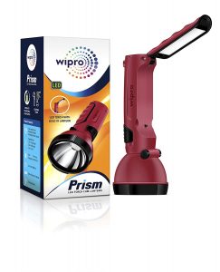  Wipro Prism Rechargeable LED Torch Cum Lantern – Best Flashlight