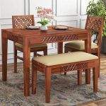 Shreya Decor Wooden Dining Table 4 Seater