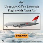 ixigo- Up to 20% Off on Domestic Flights with Akasa Air
